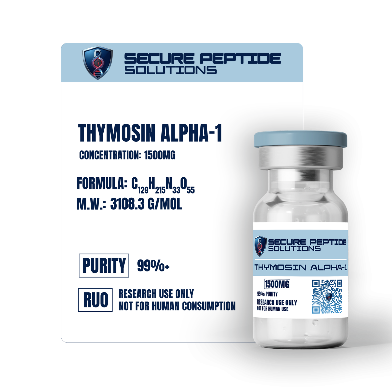 Thymosin Alpha 1 (Tα1) – Lyophilized Peptide - Image 2