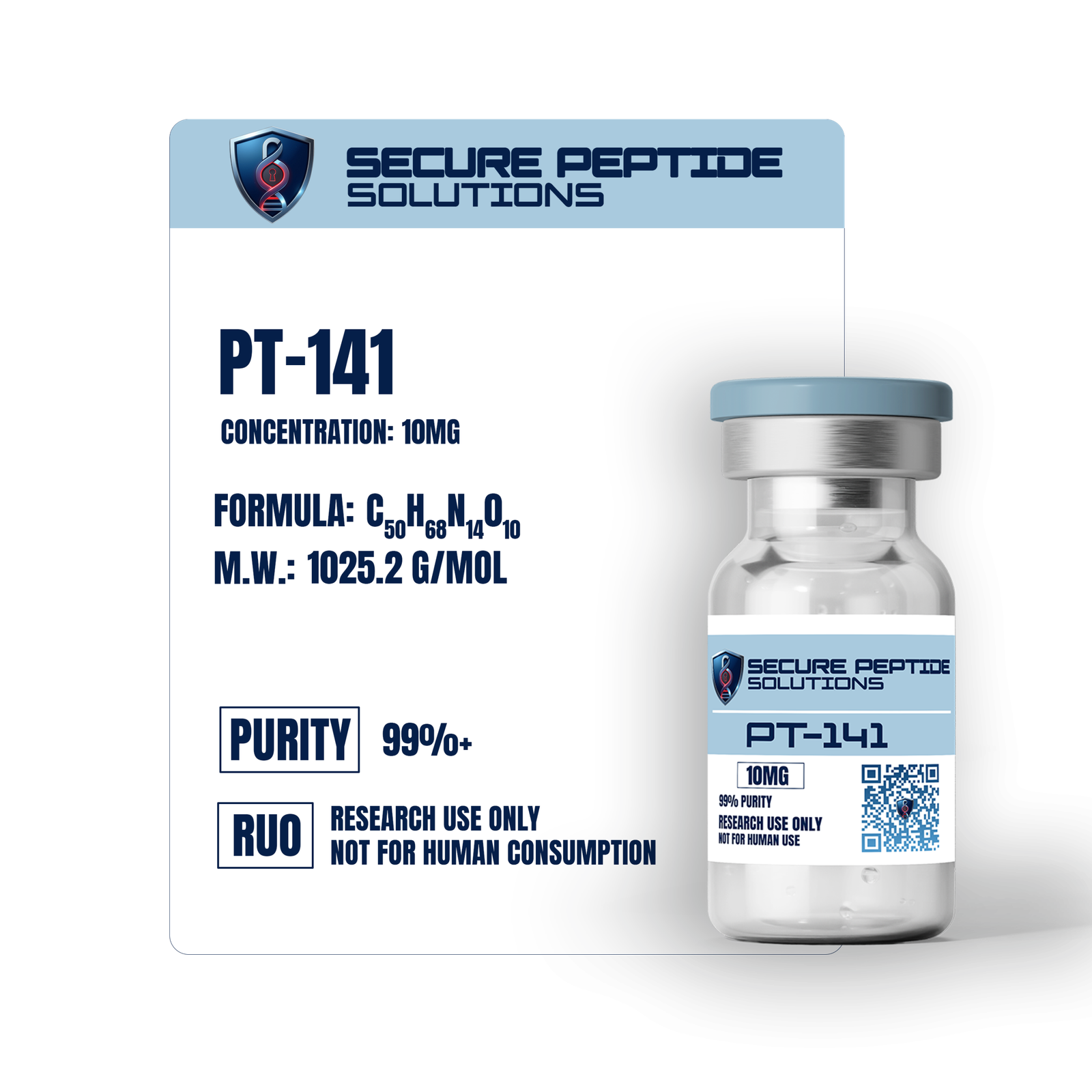 PT-141 (Bremelanotide) – Melanocortin Agonist – 10MG - Image 2