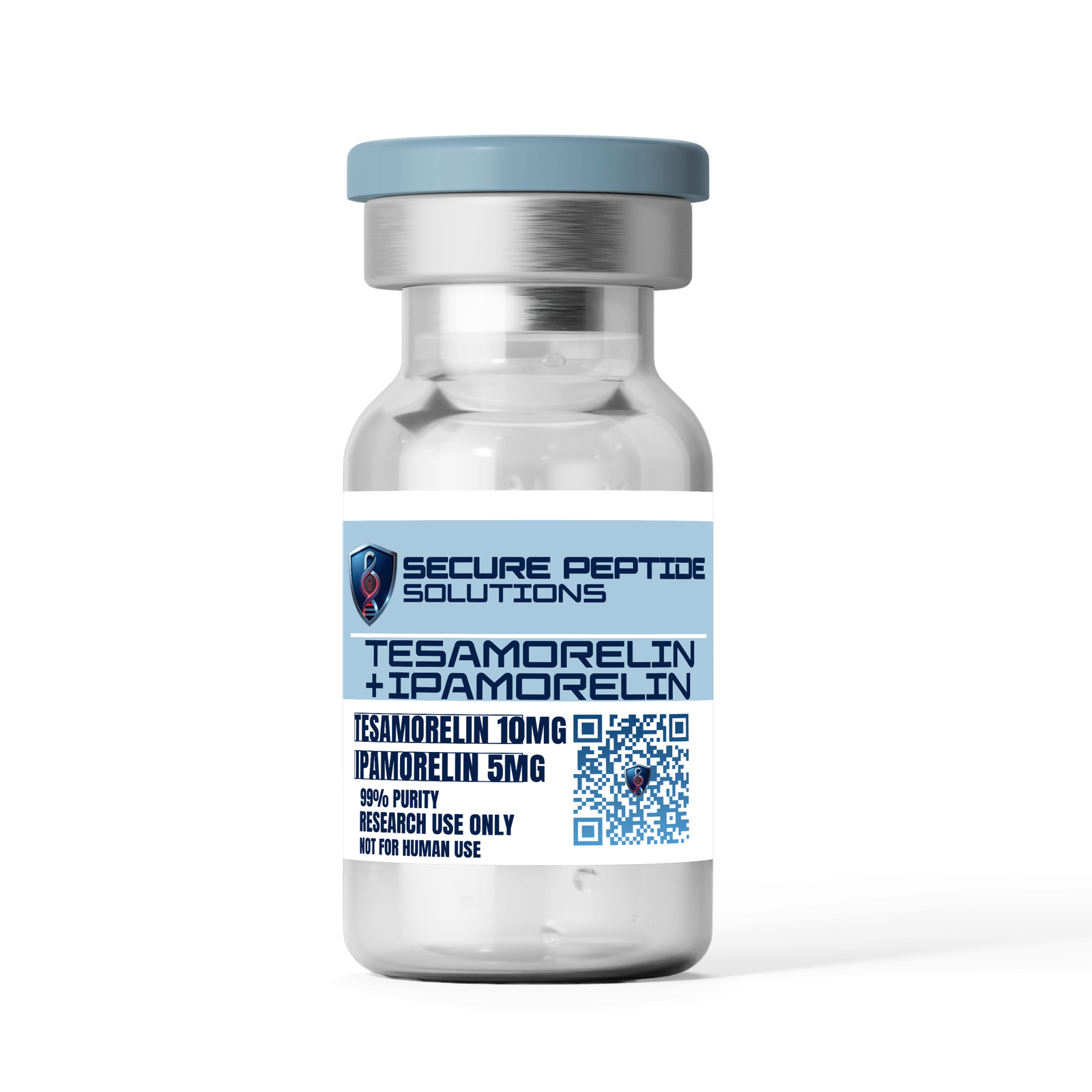 Tesamorelin 10mg + Ipamorelin 5mg Blend (15mg) – Dual GH Secretagogue Stack